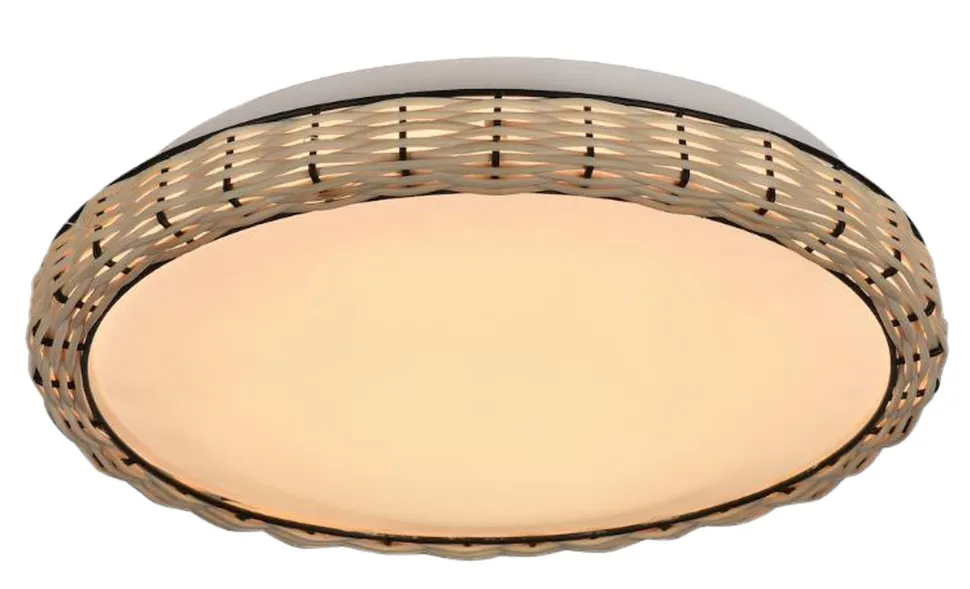 Blendarme LED Deckenleuchte Rattan Ø31 cm 24 W warmweiß