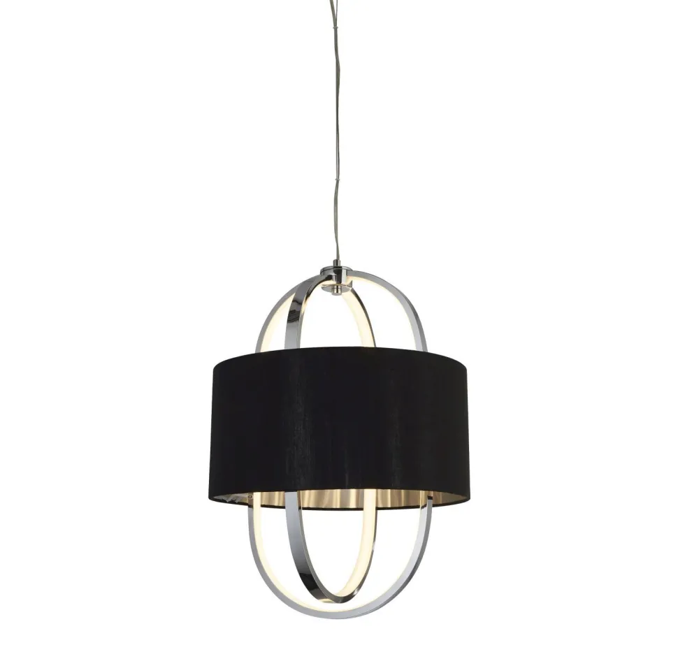 Blendarme LED Hängelampe Stoff Metall warmweiß Ø38 cm