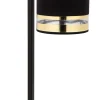 Blendarme Nachttischlampe Schwarz Gold Metall E27 45 cm