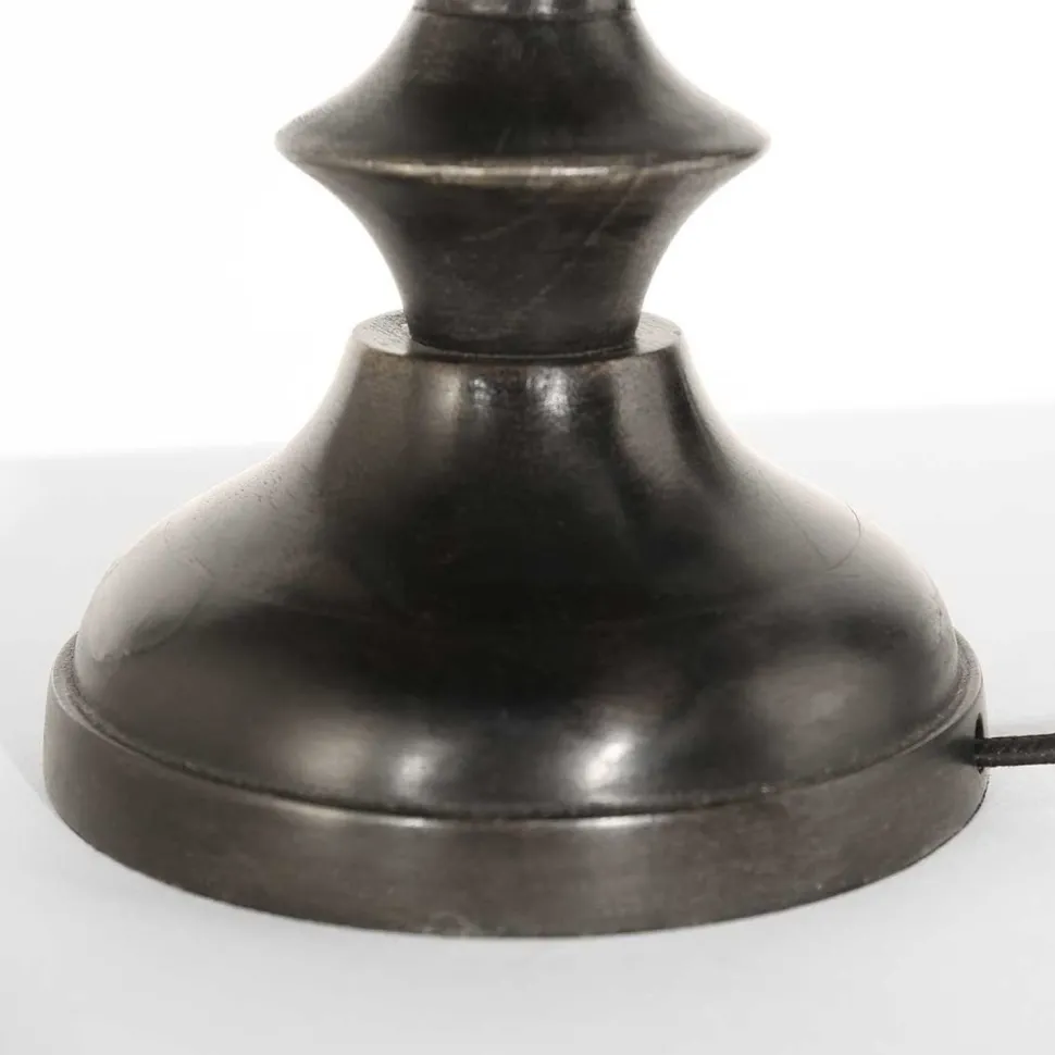 Blendarme Nachttischlampe in Schwarz Gold E27 65 cm