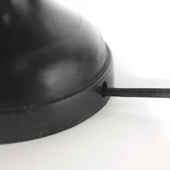 Blendarme Nachttischlampe in Schwarz Gold E27 65 cm