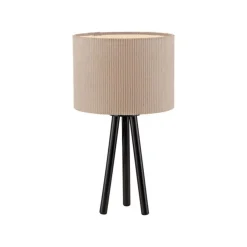Blendarme NachtTischlampe Tripod Stoffschirm E27 46 cm