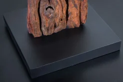 Blendarme Nachttischleuchte Holz Stoff E27 58 cm groß