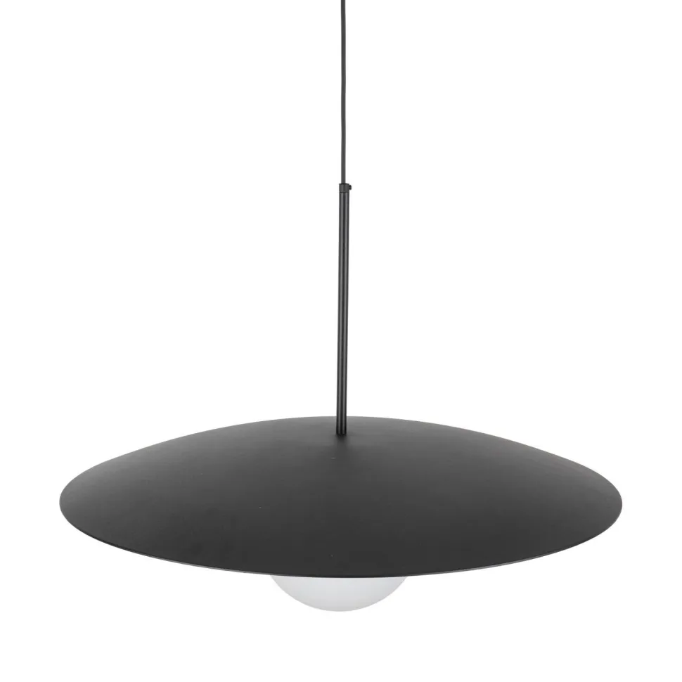 Blendarme Pendelleuchte Schwarz Metall Glas E27 Ø65 cm