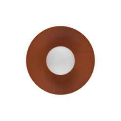 Blendarme Wandleuchte Ziegelrot Metall Glas G9 Ø28 cm