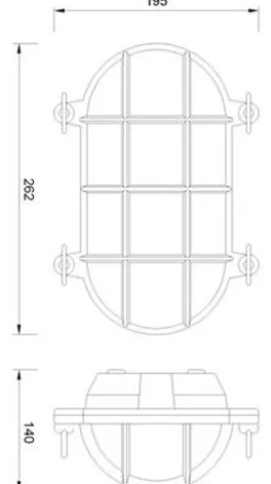 Chrom Außenwandleuchte Messing IP54 Maritim LED