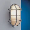 Chrom Wandlampe LED aus Messing IP54 Maritim außen