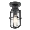 Deckenlampe außen IP44 Maritim Ø14cm E27 Schwarz
