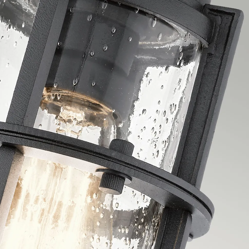 Deckenlampe außen IP44 Maritim Ø14cm E27 Schwarz