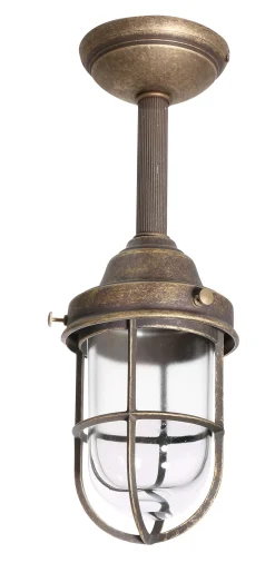 Deckenlampe Außen Maritim Echt-Messing