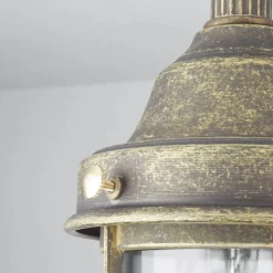 Deckenlampe Außen Maritim Echt-Messing