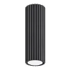 Deckenlampe Aufputz Ø 6,5 cm H: 20 cm Schwarz GU10 Aluminium