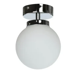 Deckenlampe Badezimmer Chrom Weiß E14