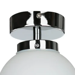 Deckenlampe Badezimmer Chrom Weiß E14