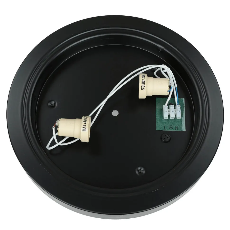 Deckenlampe Badezimmer Glas rund 32 cm