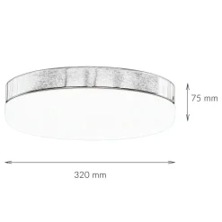 Deckenlampe Badezimmer Glas rund 32 cm