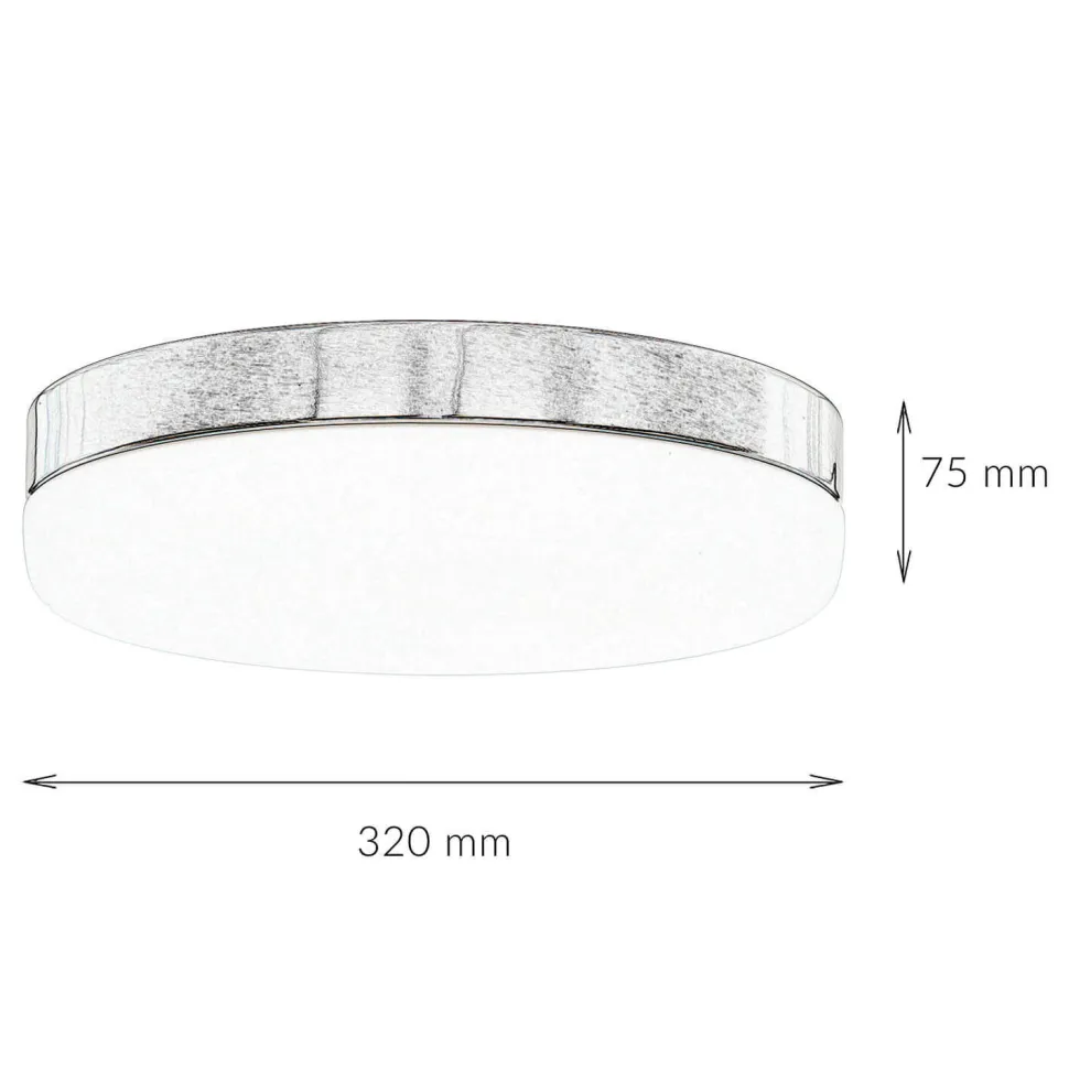 Deckenlampe Badezimmer Glas rund 32 cm