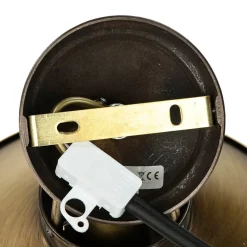 Deckenlampe Bronziert Echt-Messing Handarbeit