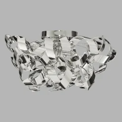 Deckenlampe Chrom Ø 45 cm H: 27 cm Metall 3x G9