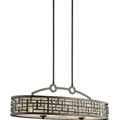 Deckenlampe Esstisch 91 cm lang in Bronze antik
