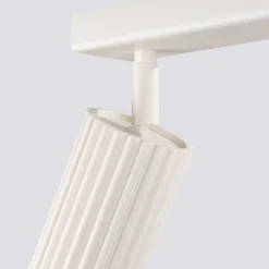 Deckenlampe 2-flammig 30 cm lang klein GU10 in Creme Modern