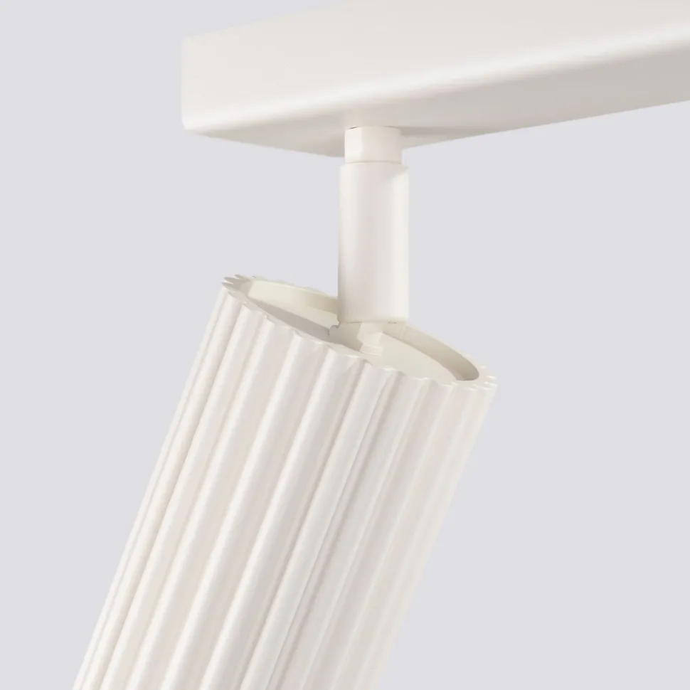 Deckenlampe 3-flammig GU10 B: 45 cm klein in Creme Modern