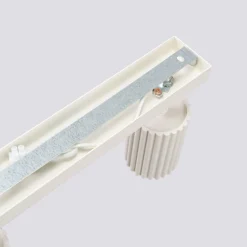 Deckenlampe 3-flammig GU10 B: 45 cm klein in Creme Modern