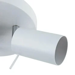 Deckenlampe 3-flammig Weiß Ø 20 cm Metall verstellbar