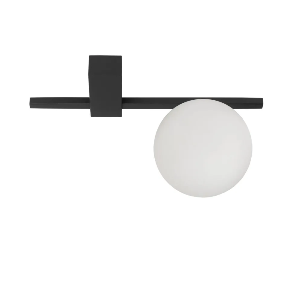 Deckenlampe G9 Schwarz Weiß Glas Aluminium Modern