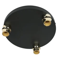 Deckenlampe Glas 3-flammig farbig Ø 44 cm elegant