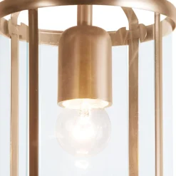 Deckenlampe Glas Metall in Bronze Ø16 cm E27 Klassisch