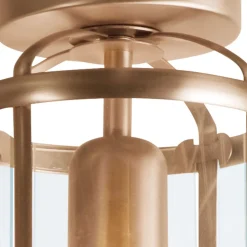 Deckenlampe Glas Metall in Bronze Ø16 cm E27 Klassisch