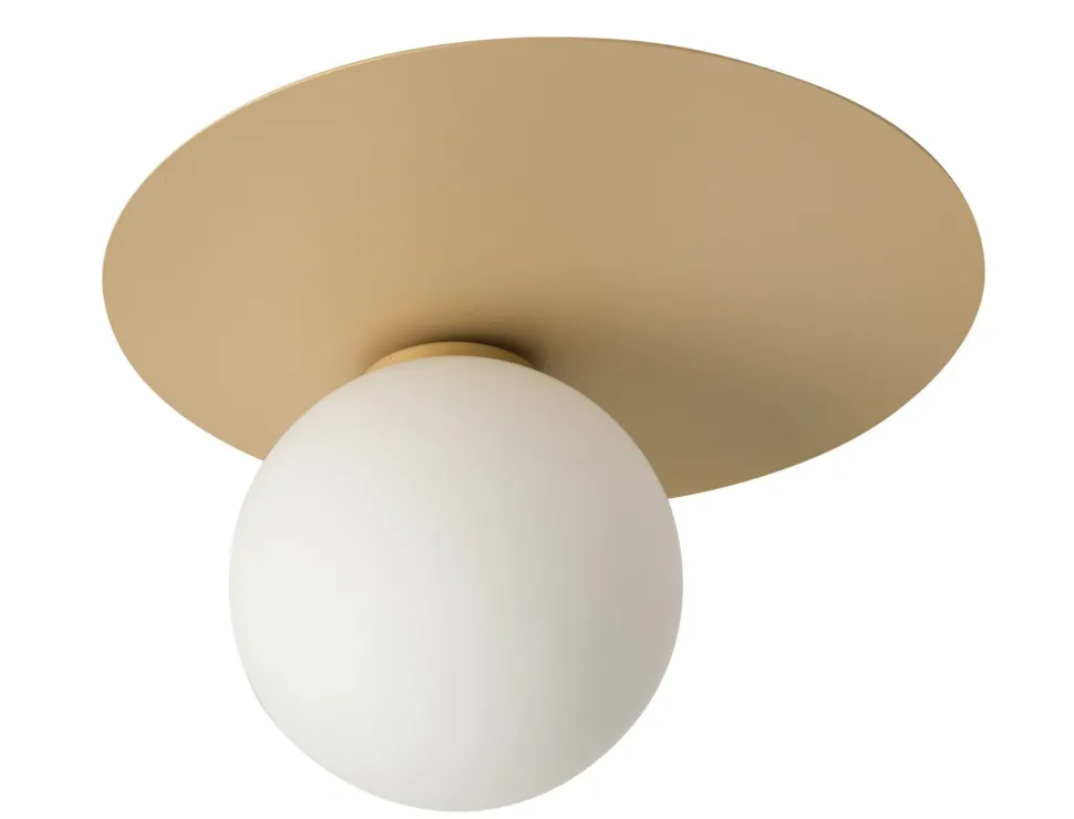 Deckenlampe Gold Metall Glas blendarm G9 B:27 cm klein