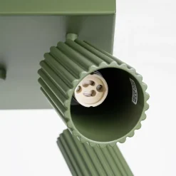 Deckenlampe Grün B: 25 cm klein schwenkbar 4x GU10 Aluminium