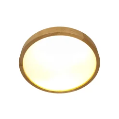 Deckenlampe groß Holz Glas Ø37cmSchlafzimmer