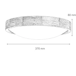 Deckenlampe groß Holz Glas Ø37cmSchlafzimmer