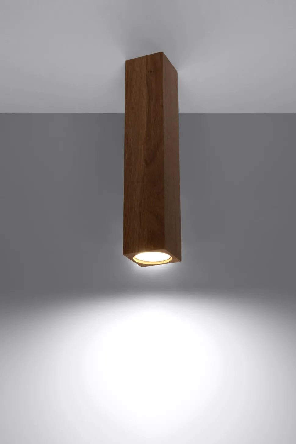 Deckenlampe Holz 30 cm hoch Modern GU10 BASILEA