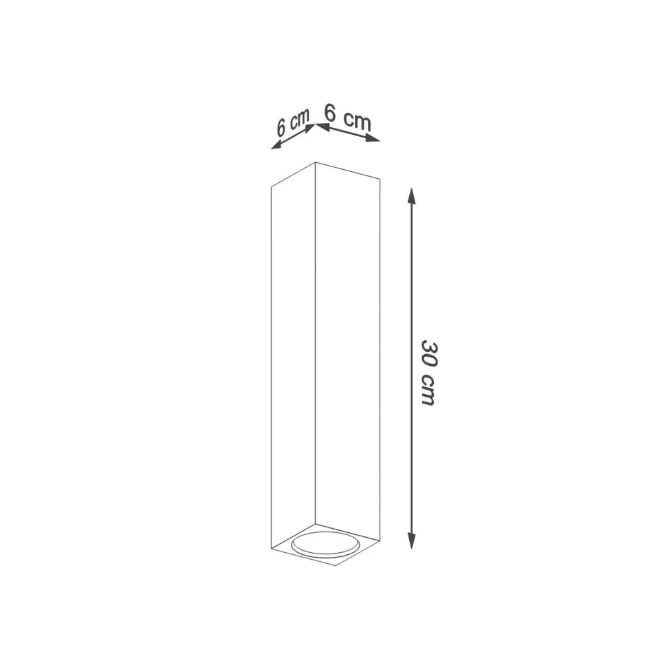 Deckenlampe Holz 30 cm hoch Modern GU10 BASILEA