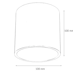 Deckenlampe Holz Ø10cm klein rund GU10 Modern
