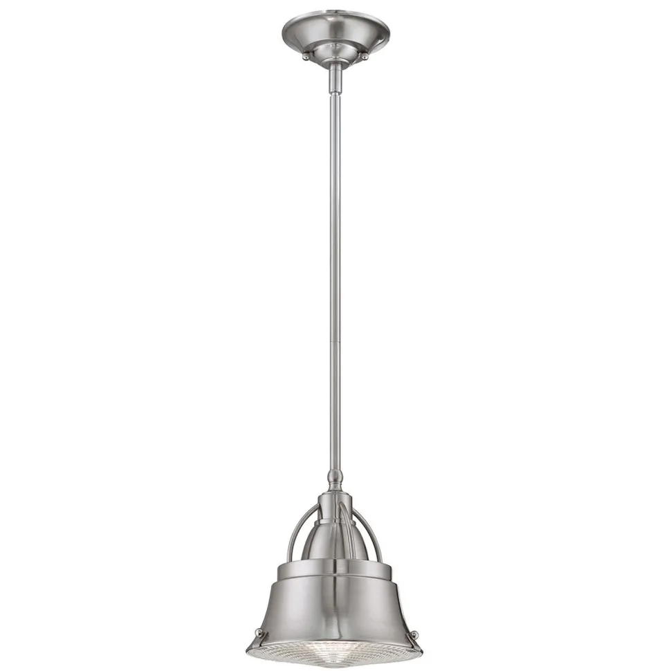 Deckenlampe Industrial Metall Glas in Nickel DEBIELA