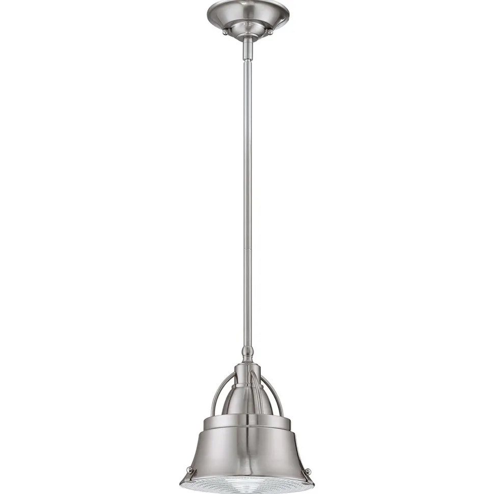 Deckenlampe Industrial Metall Glas in Nickel DEBIELA
