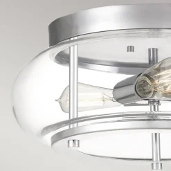 Deckenlampe IP44 Bad rund Ø 40,6 cm 3x E27 Chrom