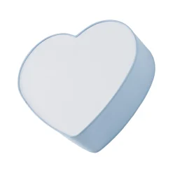 Deckenlampe Kinderzimmer Hellblau Weiß L: 42 cm Herz 2x E27