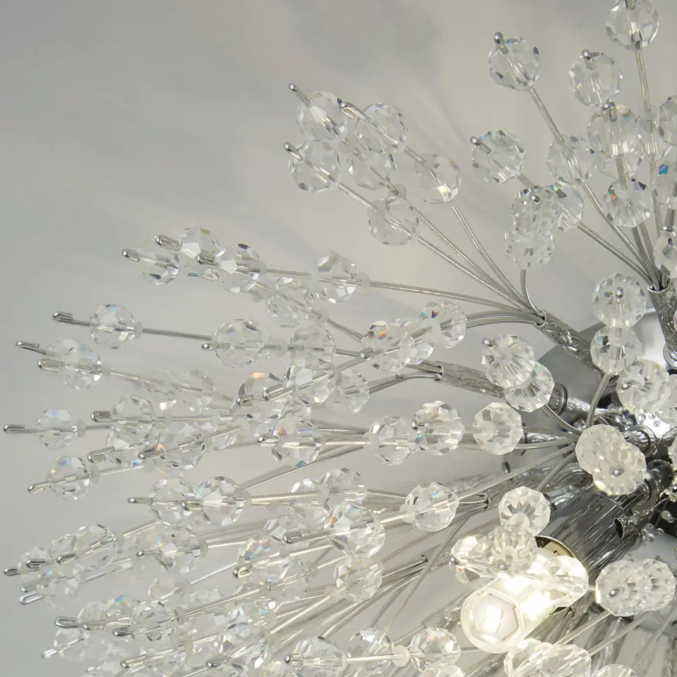 Deckenlampe Kristall Ø 39 cm 4-flammig G9 Chrom Klar