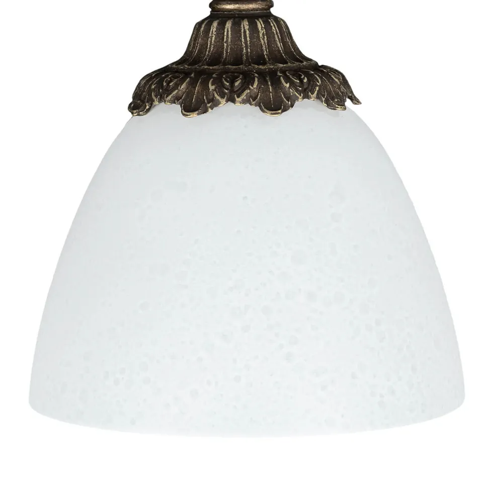 Deckenlampe Messing Glas Jugendstil Handarbeit edel