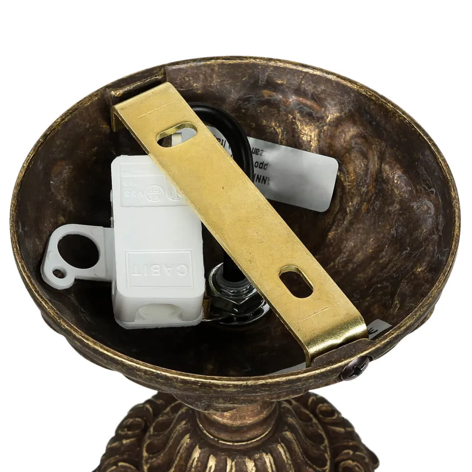 Deckenlampe Messing Glas Jugendstil Handarbeit edel