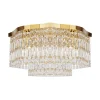 Deckenlampe Metall E14 45 cm breit in Gold rund INGA