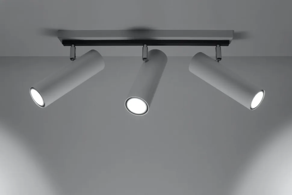 Deckenlampe Metall 3-flammig L:45cm Modern GU10 DUCCIA