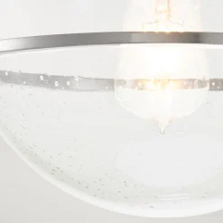 Deckenlampe Metall Glas D: 28,2 cm rund E27 SAGAR