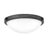 Deckenlampe Metall Glas D: 34,6 cm rund 2x E27